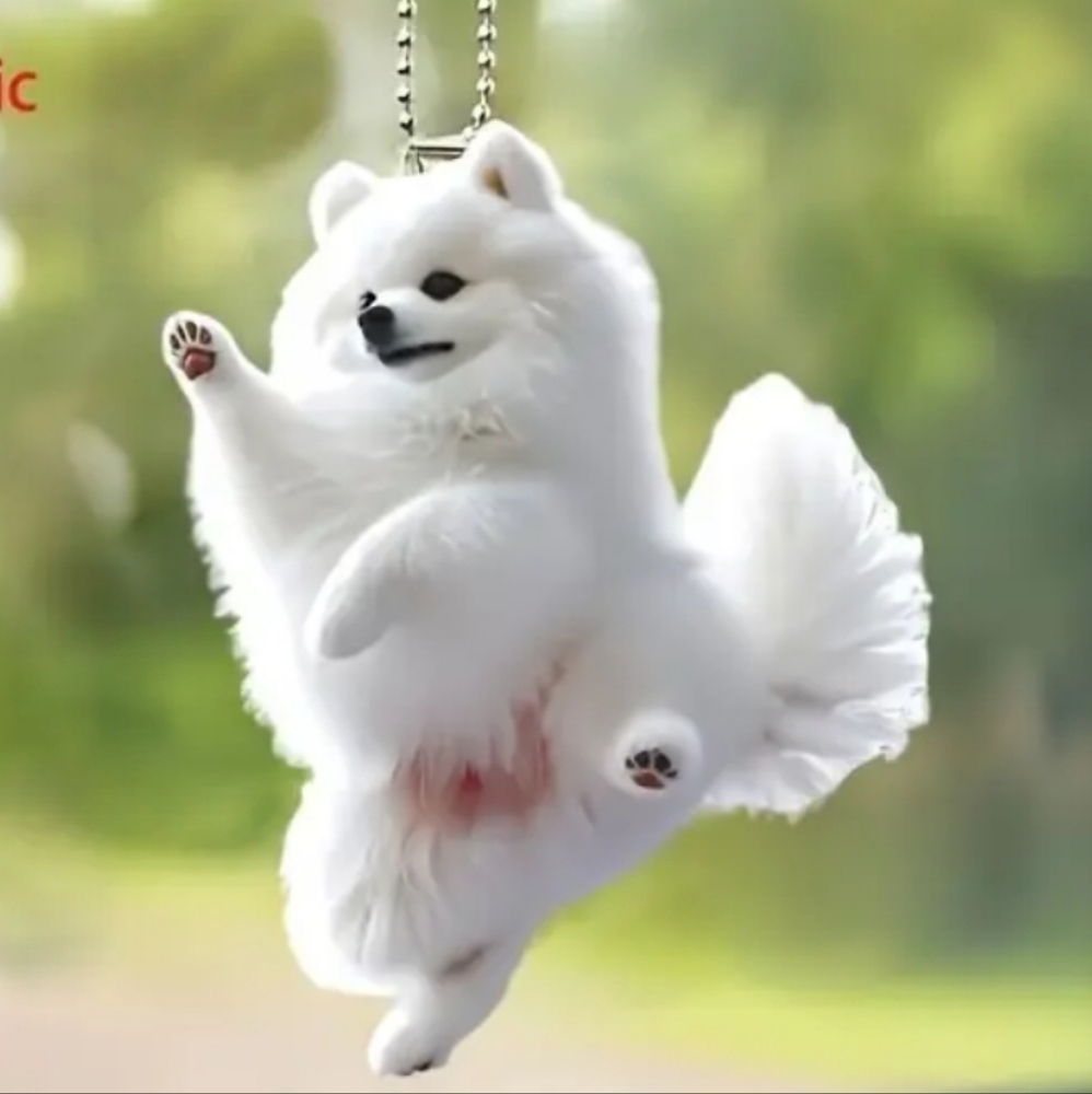 NEW! 2D Acrylic Samoyed Keychain/Bag 👜🎒 Charm ~ 🐕🐾